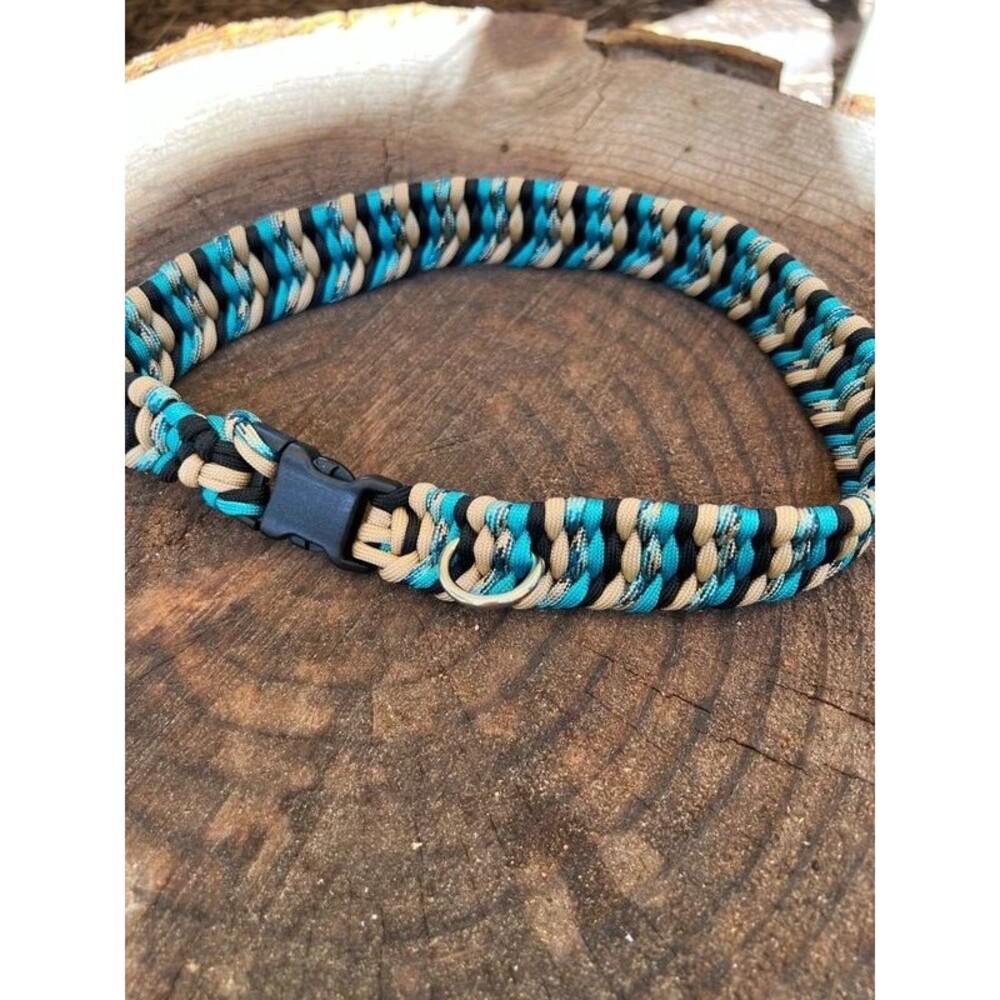Fits 21.5 in. Neck Size, Trilobite Paracord Dog Collar